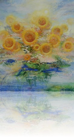 Цветы солнца. 220 x 180 холст, масло 2003