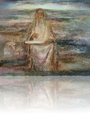 Гусляр. 89 x 105 холст, масло 1996